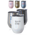 12 oz. Iridescent Stemless Wine Glass with Lid