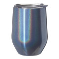 11 oz. Vacuum Iridescent Stemless Wine Glasses with Lid