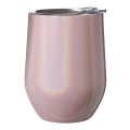 11 oz. Vacuum Iridescent Stemless Wine Glasses with Lid