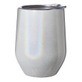 11 oz. Vacuum Iridescent Stemless Wine Glasses with Lid