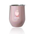 11 oz. Vacuum Iridescent Stemless Wine Glasses with Lid