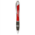 Silver Accent Grip Plastic Pen