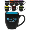 16 oz. Bistro Two-Tone Ceramic Custom Mugs