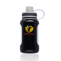 22 oz. Exhibition Glass Bottles with Plastic Wrap and Lid