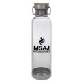 27 OZ. TRITAN™ CULVER BOTTLE WITH BAMBOO LID