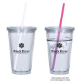 16 Oz. Newport Acrylic Tumbler With Mood Straw