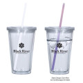 16 Oz. Newport Acrylic Tumbler With Mood Straw