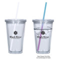 16 Oz. Newport Acrylic Tumbler With Mood Straw