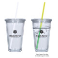 16 Oz. Newport Acrylic Tumbler With Mood Straw