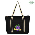 Large Cotton Canvas Admiral Tote Bag