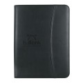 Leather Look 8 ½" x 11" Zippered Portfolio With Calculator