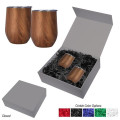 12 Oz. Woodgrain Alexander Stemless Wine Cup Gift Set