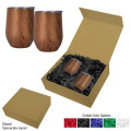 12 Oz. Woodgrain Alexander Stemless Wine Cup Gift Set
