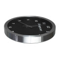 Bridge 14" Brushed Metal Analog Wall Clock