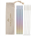 5- Pack Park Avenue Stainless Straw Kit with Cotton Pouch