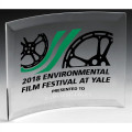 Freestanding Curved Acrylic Award - 6" x 8" x 1/4"