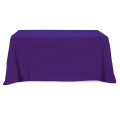 Flat Poly/Cotton 4-sided Table Cover - fits 6' standard table
