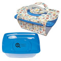 Wave Lunch Container With Custom Handle Box