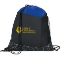 Reflective Geometric Drawstring Backpack