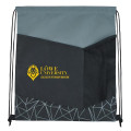 Reflective Geometric Drawstring Backpack