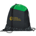 Reflective Geometric Drawstring Backpack