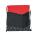 Reflective Geometric Drawstring Backpack