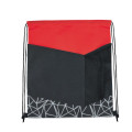 Reflective Geometric Drawstring Backpack