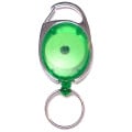 Oval Shape Retractable Key Holder with Carabiner Clip