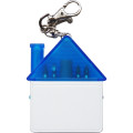 House shaped tool kit with 4 steel bits keychain