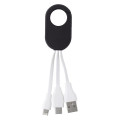 3-In-1 Charging Buddy With Carabiner Clip