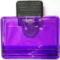 Jumbo size rectangular magnetic memo clip holder