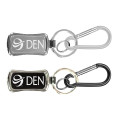 Chrome Metal Key Holder with Carabiner