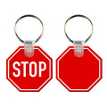 Stop Sign PVC Key Holder