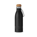 19 oz Double Wall Vacuum Insulated Bottle With Cork Lid