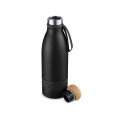 19 oz Double Wall Vacuum Insulated Bottle With Cork Lid