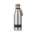 19 oz Double Wall Vacuum Insulated Bottle With Cork Lid