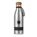 19 oz Double Wall Vacuum Insulated Bottle With Cork Lid