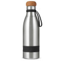 19 oz Double Wall Vacuum Insulated Bottle With Cork Lid