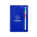 Semester Spiral Notebook With Sticky Flags 6.25" x 8.5".
