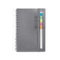 Semester Spiral Notebook With Sticky Flags 6.25" x 8.5".