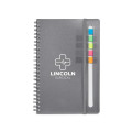 Semester Spiral Notebook With Sticky Flags 6.25" x 8.5".