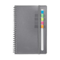 Semester Spiral Notebook With Sticky Flags 6.25" x 8.5".