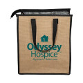 Jute Lunch Cooler Tote Bag
