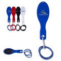 Hair Brush with Rubber Band and Carabiner