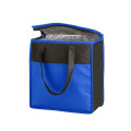 Two-Tone Flat Top Insulated Non-Woven Shopping Tote Bag