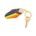 Rainbow Pride LGBTQ+ Metal Keychain.