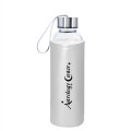 18 OZ. Aqua Pure Glass Bottle With Metallic Sleeve