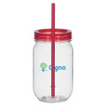 25 Oz. Tritan Mason Jar With Matching Straw