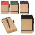 Pocket Note Jotter Notebook & Pen 3" x 5".