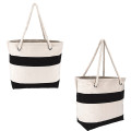 Cotton Resort Tote Bag with Rope Handle.